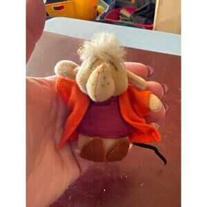 Vintage Disney McDonalds Cinderella Jaq Ornament Plush Mouse Ornament